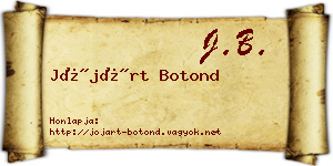 Jójárt Botond névjegykártya
